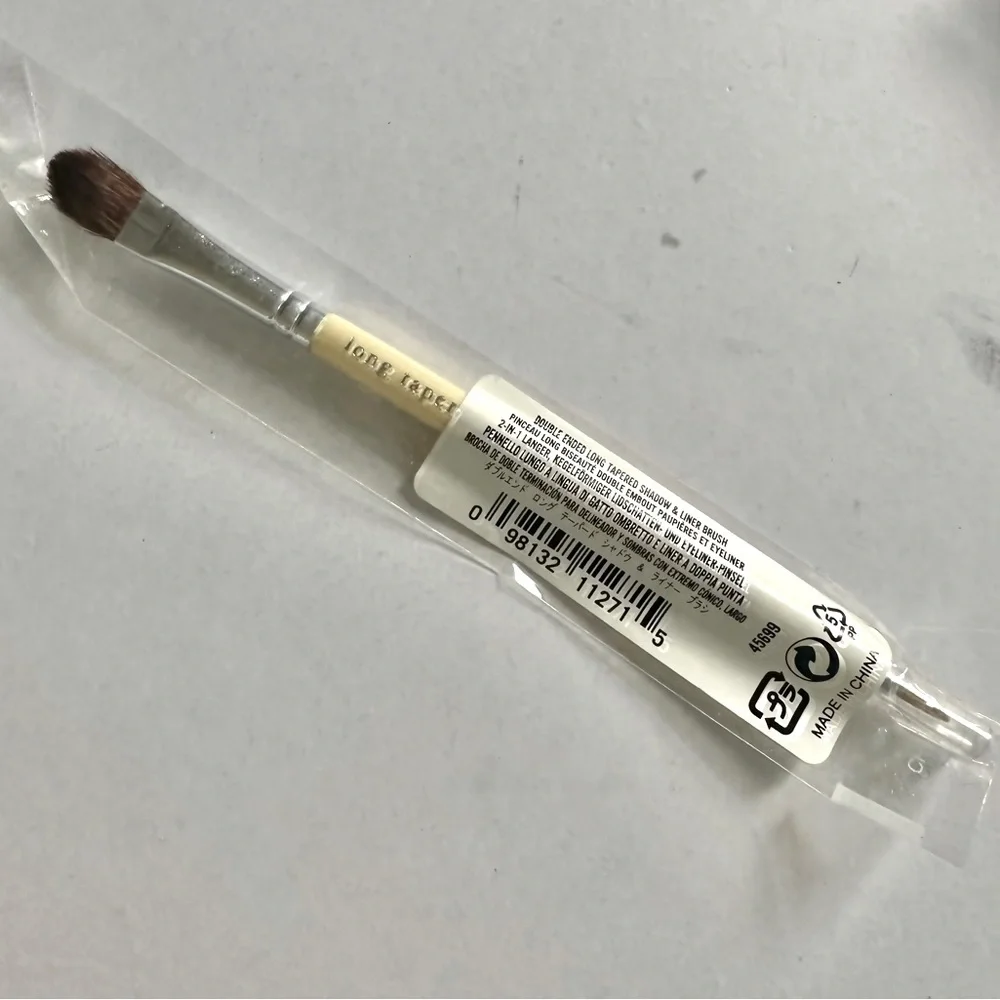 BARE ESCENTUALS BARE MINERALS DOUBLE ENDED TAPERED SHADOW LINER BRUSH NEW